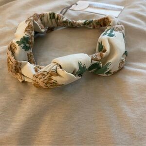 Cleobella Cream and Green Floral Headband